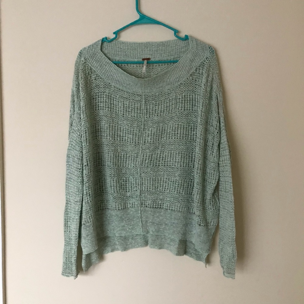 Free People Mint Green Sweater